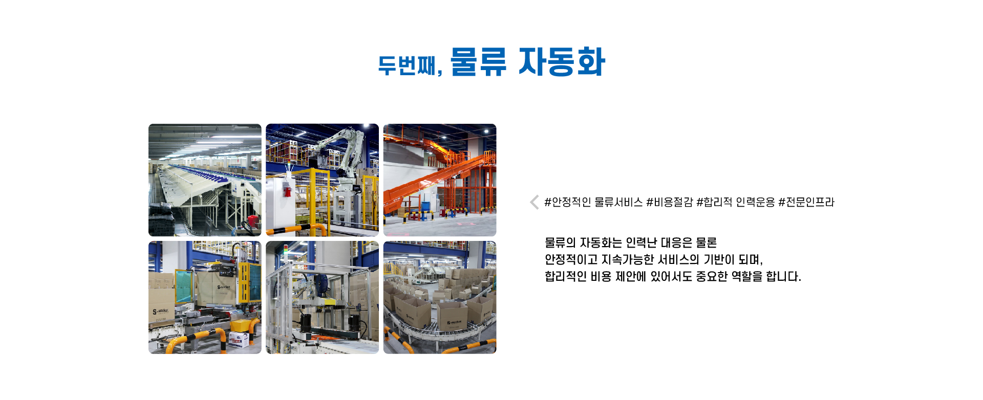 SLK 강점, 물류 자동화